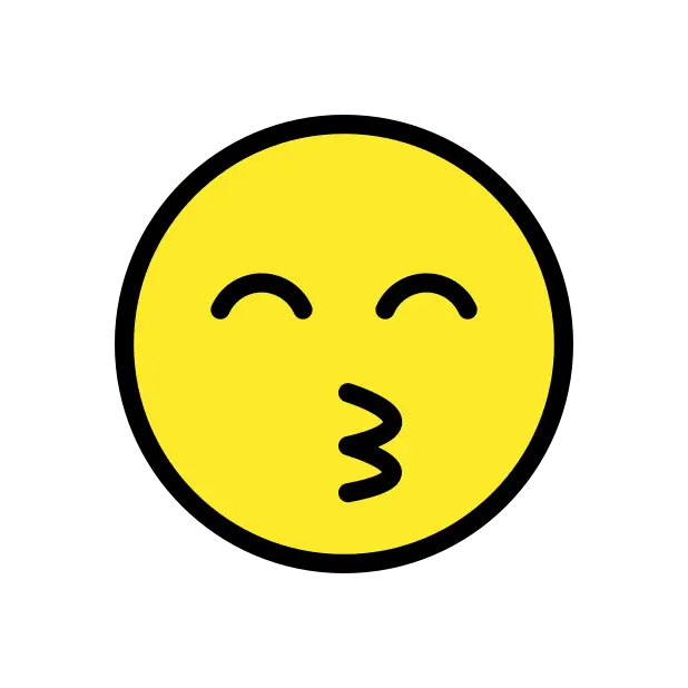 Kissing Face With Smiling Eyes