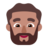 Man: Medium Skin Tone, Beard