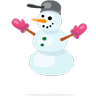 ตุ๊กตาหิมะ Emoji ⛄ image - Skype style