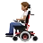 Person In Motorized Wheelchair: Medium Skin Tone