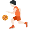 Person Bouncing Ball: Light Skin Tone Emoji ⛹🏻 image - Twitter / X (Twemoji) style