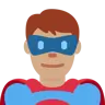Man Superhero: Medium Skin Tone Emoji 🦸🏽‍♂️ image - Twitter / X (Twemoji) style