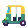 自動人力車 Emoji 🛺 image - Microsoft 3D Fluent style