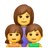 Family: Woman, Girl, Boy