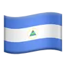 Flag: Nicaragua Emoji 🇳🇮 image - Apple style
