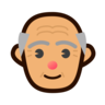Old Man: Medium Skin Tone Emoji 👴🏽 image - Emojidex style