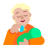 Person Feeding Baby: Medium-Light Skin Tone Emoji 🧑🏼‍🍼 image - Microsoft Classic 2D style