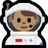 Man Astronaut: Medium Skin Tone