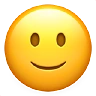 Slightly Smiling Face Emoji 🙂 image - Apple style
