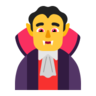 Man Vampire Emoji 🧛‍♂️ image - Microsoft Classic 2D style