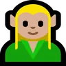 Elf: Medium-Light Skin Tone Emoji 🧝🏼 image - Microsoft Windows 10 Segoe UI Emoji style