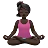 Woman In Lotus Position: Dark Skin Tone