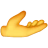 Palm Up Hand Emoji 🫴 image - Samsung style
