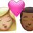 Kiss: Woman, Man, Medium-Light Skin Tone, Medium-Dark Skin Tone