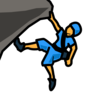 クライミング Emoji 🧗 image - Emojidex style