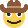 Visage avec chapeau de cowboy Emoji 🤠 image - Skype style