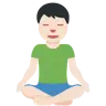 Man In Lotus Position: Light Skin Tone Emoji 🧘🏻‍♂️ image - Twitter / X (Twemoji) style
