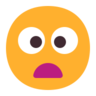 Emoji Rosszalló arc nyitott szájjal 😦 image - Microsoft Classic 2D style