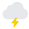 Cloud With Lightning Emoji 🌩 image - Tossface style