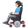 Man In Motorized Wheelchair: Light Skin Tone Emoji 👨🏻‍🦼 image - Samsung style