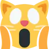 疲れた猫の顔 Emoji 🙀 image - Twitter / X (Twemoji) style