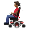 Man In Motorized Wheelchair: Medium-Dark Skin Tone Emoji 👨🏾‍🦼 image - Apple style