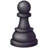 Emoji Pionul de șah neagră ♟ image - Samsung style