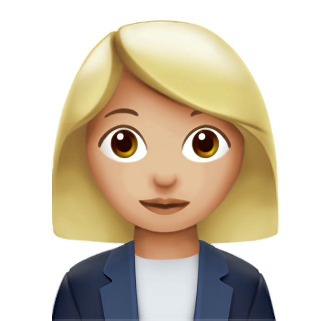 Woman Office Worker: Medium-Light Skin Tone