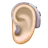 Ear With Hearing Aid: Light Skin Tone