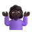 Woman Shrugging: Dark Skin Tone