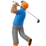 Man Golfing: Medium Skin Tone Emoji 🏌🏽‍♂️ image - Apple style