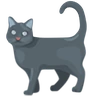Chat Emoji 🐈 image - Facebook Messenger (2016) style