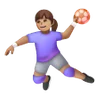 Woman Playing Handball: Medium Skin Tone Emoji 🤾🏽‍♀️ image - Samsung style