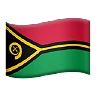 Flag: Vanuatu Emoji 🇻🇺 image - Apple style