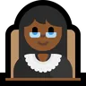 Woman Judge: Medium-Dark Skin Tone Emoji 👩🏾‍⚖️ image - Microsoft Windows 10 Segoe UI Emoji style