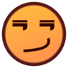 Cara sonriente Emoji 😏 image - Emojidex style