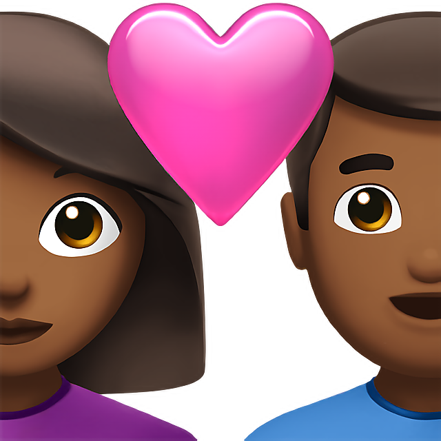 Couple With Heart: Woman, Man, Medium-Dark Skin Tone