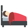 Person In Bed: Light Skin Tone Emoji 🛌🏻 image - EmojiTwo style