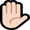 Raised Hand: Light Skin Tone Emoji ✋🏻 image - Microsoft Windows 10 Segoe UI Emoji style