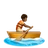 Person Rowing Boat: Medium-Dark Skin Tone