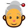 Vieille femme Emoji 👵 image - Emojidex style