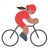 Woman Biking: Medium Skin Tone Emoji 🚴🏽‍♀️ image - Tossface style