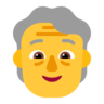 Emoji Adulți în vârstă 🧓 image - Microsoft Classic 2D style