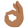 Ok Hand: Medium-Dark Skin Tone Emoji 👌🏾 image - EmojiTwo style