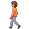 Person Walking: Medium Skin Tone Emoji 🚶🏽 image - Samsung style