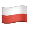 Flag: Poland Emoji 🇵🇱 image - Apple style