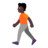 Person Walking: Dark Skin Tone