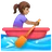 Woman Rowing Boat: Medium Skin Tone