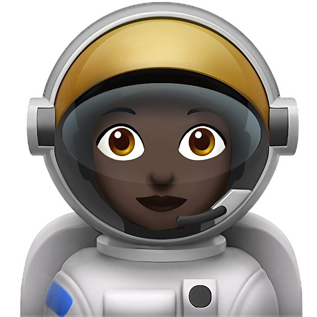 Woman Astronaut: Dark Skin Tone