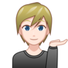 Person Tipping Hand: Light Skin Tone Emoji 💁🏻 image - Emojidex style